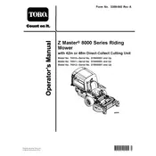 Toro Z Master 8000 Series 74311 Mower