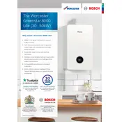 Worcester Greenstar 8000 Life 30kW Boiler manual cover