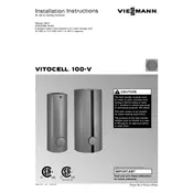 Viessmann Vitocell-V 100 CVA Series Storage Tank manual cover