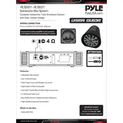 Pyle PLTB101 Subwoofer manual cover