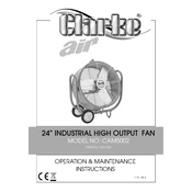 Clarke 3231550 CAM5002 24 Inch Industrial High Output Fan manual cover