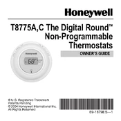 Honeywell T8775A Thermostat manual cover