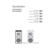 Sandstrom S2RADRW12E manual cover
