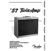 Fender 57 Twin Amp 100V 50-60Hz JPN 81-40507-000 Amplifier manual cover