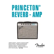 Fender 68 Custom Princeton Reverb 2272000000 120V 60Hz Amplifier manual cover