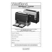 West Bend L5975D 77222 Toaster manual cover