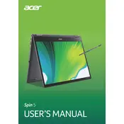 Acer Spin 5 Intel SP513-55N-70V2 Laptop manual cover