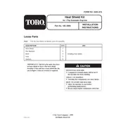 Toro Z Compact Series 100-3988 Shield Kit manual cover