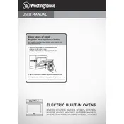 Westinghouse WVE612SCP Oven manual cover