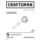 Craftsman CMXGAAMR25BL Blower manual cover