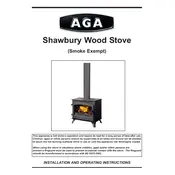 AGA Shawbury Wood Stove Stove manual cover