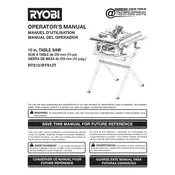 Ryobi RTS12 Saw manual cover