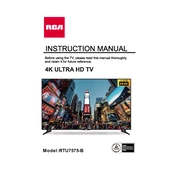 RCA RTU7575-B TV manual cover