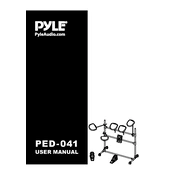 Pyle PED041 Drum Set manual cover