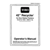 Toro Recycler 42-inch 78425 Mower manual cover