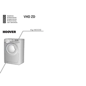 Hoover VHD 9164ZD-86S manual cover