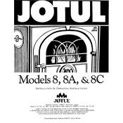 Jotul Model 8 Stove manual cover