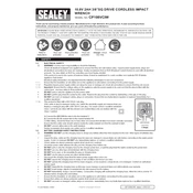 Sealey CP108VCIW Impact Wrench manual cover