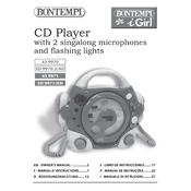 Bontempi 43 9971 CD Player manual cover