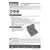 Sealey VS0287.V2 Brake Wind-Back manual cover