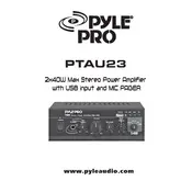 Pyle PTAU23 Amplifier manual cover