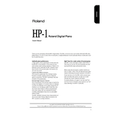 Roland HP-1 manual cover