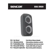 Sencor SSS 3500 Speaker manual cover