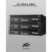 Peavey PV Series Amps PV-900 Amplifier manual cover