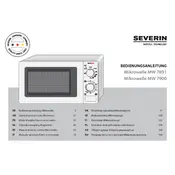 Severin MW 7891 Microwave manual cover