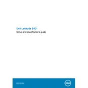 Dell Latitude 5401 Laptop manual cover