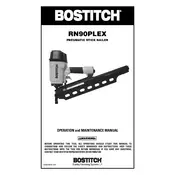 Bostitch RN90PLEX Nailer manual cover