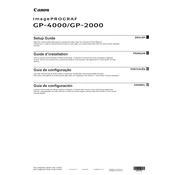 Canon imagePROGRAF GP-2000 K10549 manual cover