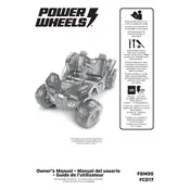 Power Wheels Mattel Desert Racer Blue FBM95 Toy manual cover