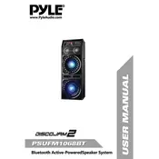 Pyle PSUFM1068BT Speaker manual cover