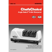 Chef's Choice 1520 Sharpener manual cover