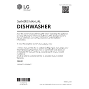 LG LDF5545SS LDF5545SS.ASSESNA Dishwasher manual cover