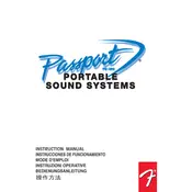 Fender Passport PD250 069-2001-0X3 Sound System manual cover