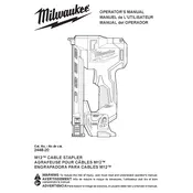 Milwaukee M12 2448-20 Stapler manual cover