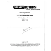 Bostitch F84E82 Stapler manual cover