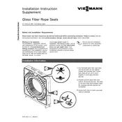 Viessmann Vitorond 200 VD2 1080 Glass Fiber Rope Seals Accessory manual cover