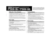 Yamaha PSS-9 Keyboard manual cover