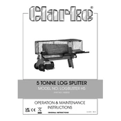 Clarke 3402032 5 Tonne Log Buster H5 manual cover