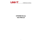 UNI-T UTD2000CEX Oscilloscope manual cover