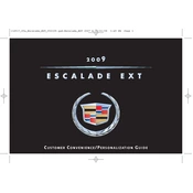 Cadillac Escalade EXT 2009 manual cover