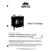 Jotul 12 Firelight Stove manual cover