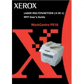 Xerox WorkCentre PE16 Printer manual cover