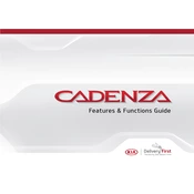 Kia Cadenza 2020 Sedan manual cover