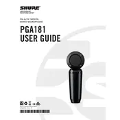 Shure PGA181 Microphone manual cover