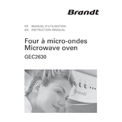 Brandt GEC2630B Microwave Oven manual cover