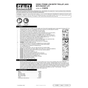 Sealey 3100TB Trolley Jack manual cover